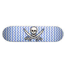 Pirata, Chevron azul Roger alegre Skates