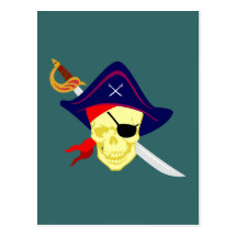 Pirata pirate cartoes postais
