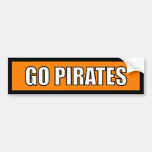 Piratas - branco alaranjado preto adesivos