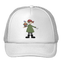 Piratas · Pirata e papagaio Bonés