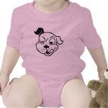Pisc retro do cão camisetas
