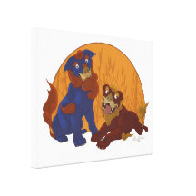 Pitbull de Shisa - canvas Impressão Em Canvas