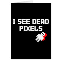 Pixéis do morto de Sarah Marshall Cartão