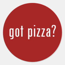 pizza obtida? adesivos redondos
