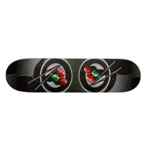 Placa preta bonita skate