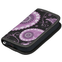 Planejador in-folio roxo de Paisley Organizador