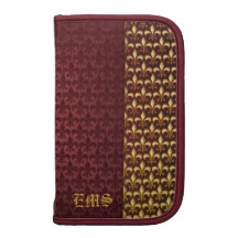 Planejador Oxblood de Smartphone das iniciais da f Agendas