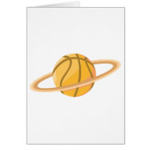 Planeta do basquetebol cartão
