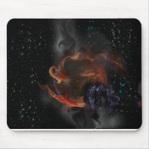 Planeta na ruína mouse pads