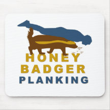 planking do texugo de mel mousepad