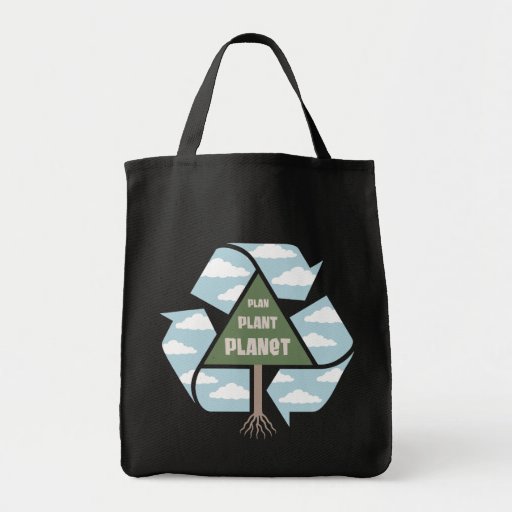 Plano-Planta-Planeta Bolsas Para Compras
