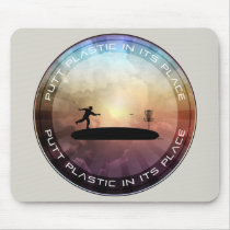 Plástico da tacada leve em seu lugar mousepads