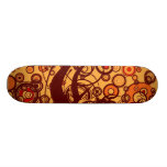 Plataforma abstrata do skate do círculo sete