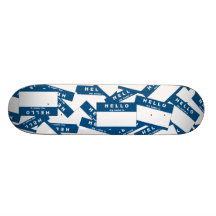 Plataforma (azul) do skate do marfim de Merhaba