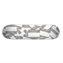 Plataforma (cinzenta) do skate do marfim de Merhab