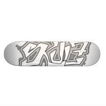 Plataforma (cinzenta) do skate do marfim SkuL7