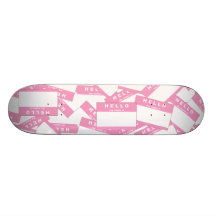 Plataforma (cor-de-rosa) do skate do marfim de Mer