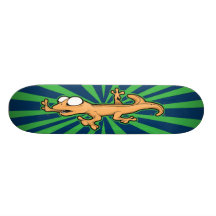 Plataforma do skate de Fleshling (verde/azul)