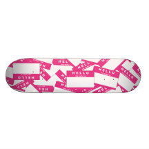 Plataforma (magenta) do skate do marfim de Merhaba