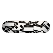 Plataforma (preta) do skate do marfim de Merhaba