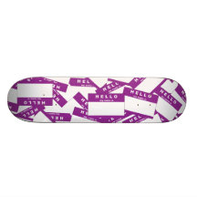 Plataforma (roxa) do skate do marfim de Merhaba