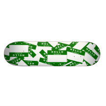 Plataforma (verde) do skate do marfim de Merhaba
