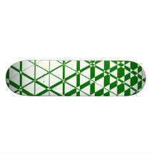 Plataforma (verde) do skate do marfim de Triagonal