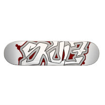 Plataforma (vermelha) do skate do marfim SkuL7