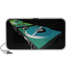 Plataformas giratórias do DJ pelo design de MDillo Caixinha De Som Portátil