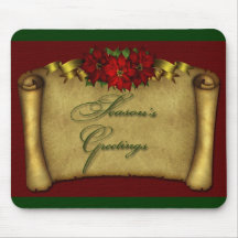 Poinsétia boas festas mousepad