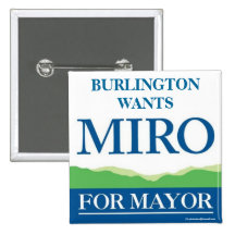 Poli 2012 do Mayor Burlington Vermont de MIRO WEIN Boton