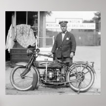 Polícia Motocicleta de Henderson, 1922 Posters