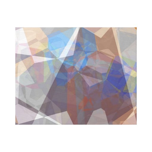 Polígono abstratos 227 impressão de canvas esticadas