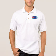 Polo do golfe da bandeira de Cuba
