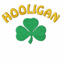 Pólo irlandês do preto do hooligan camisas polo bordadas