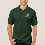 Polo personalizado do trevo do texto