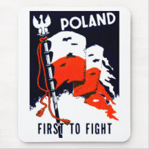 Polônia de WWII, para lutar primeiramente o poster Mousepad