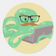 Polvo do Internet de Snarktopus Adesivos
