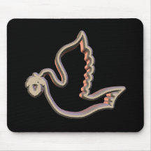 Pomba da paz do feriado mousepad