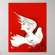 Pomba de um impressão/poster do ~ das mulheres