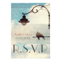 Pombas da tartaruga - amor e faithfulnes - RSVP we Convite