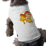 Pônei da chama camisetas para cães