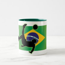 Pontapé de bicicleta de Brasil Caneca
