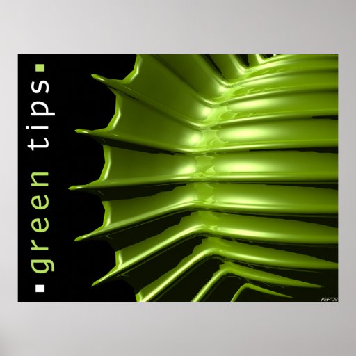 Pontas do verde posters