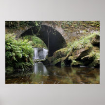 Ponte da cachoeira de Torc Posters