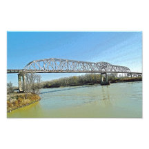 Ponte de fardo do Rio Missouri Impressão Fotográficas