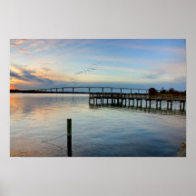 Ponte de Thomas Johnson, Solomons Maryland Impressão
