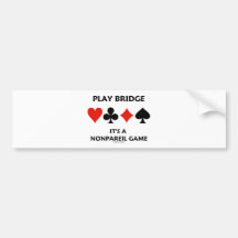 Ponte do jogo é ternos Nonpareil de um cartão do j Adesivos