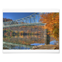 Ponte do outono impressão de fotos
