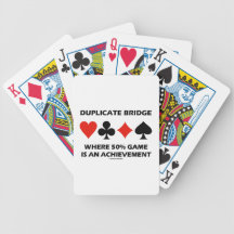 Ponte duplicada onde o jogo de 50% é uma realizaçã jogo de baralho